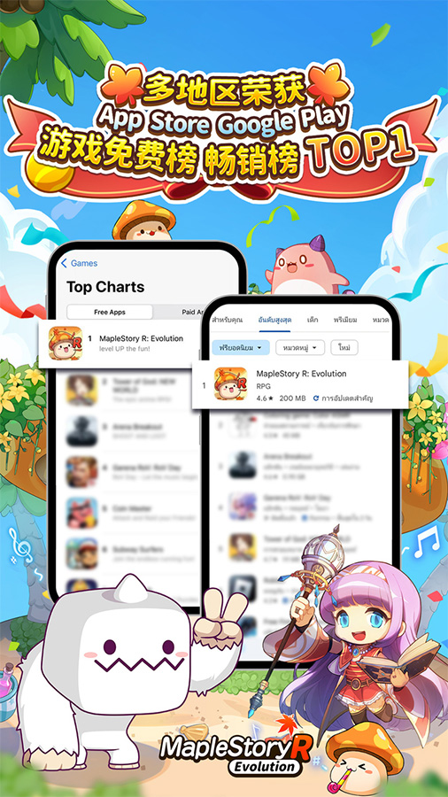 MapleStory R (Southeast Asia Version) was listed in Sensor Tower’s Top 20 Overseas Growth Ranking o
